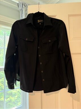 Yumi Kim Black Lightweight Button-Up Shirt Jacket